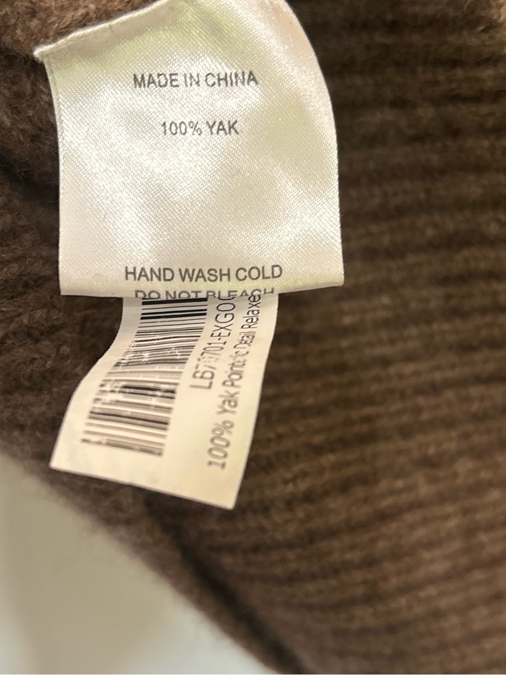 Quince 100% Yak Wool Pointelle Detail Relaxed Crewneck Sweater - Picture 4 of 5